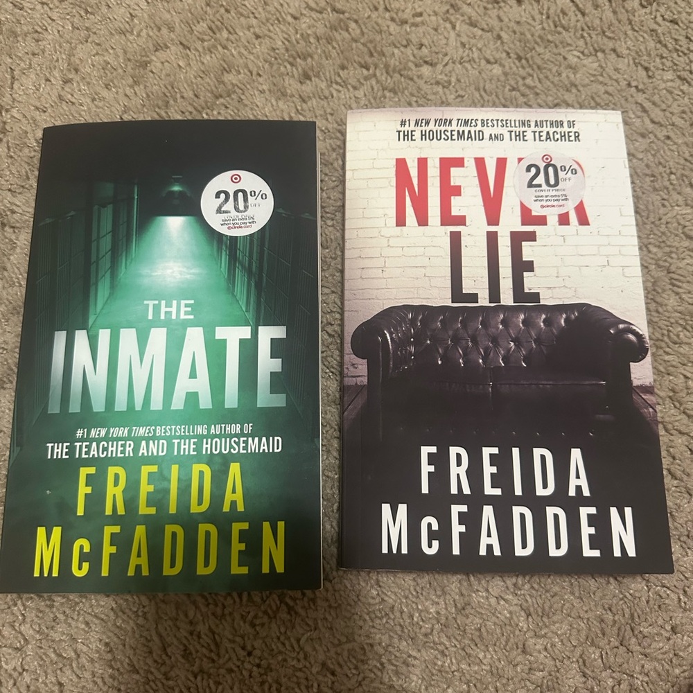 Freida McFadden Book Set - The Inmate & Never Lie